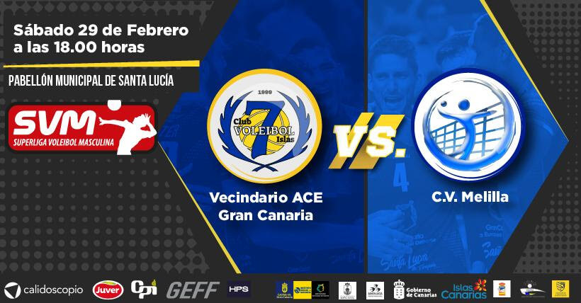Vecindario ACE Gran Canaria vs CV Melilla: partido trampa para mantenerse en la lucha por la 4ª plaza