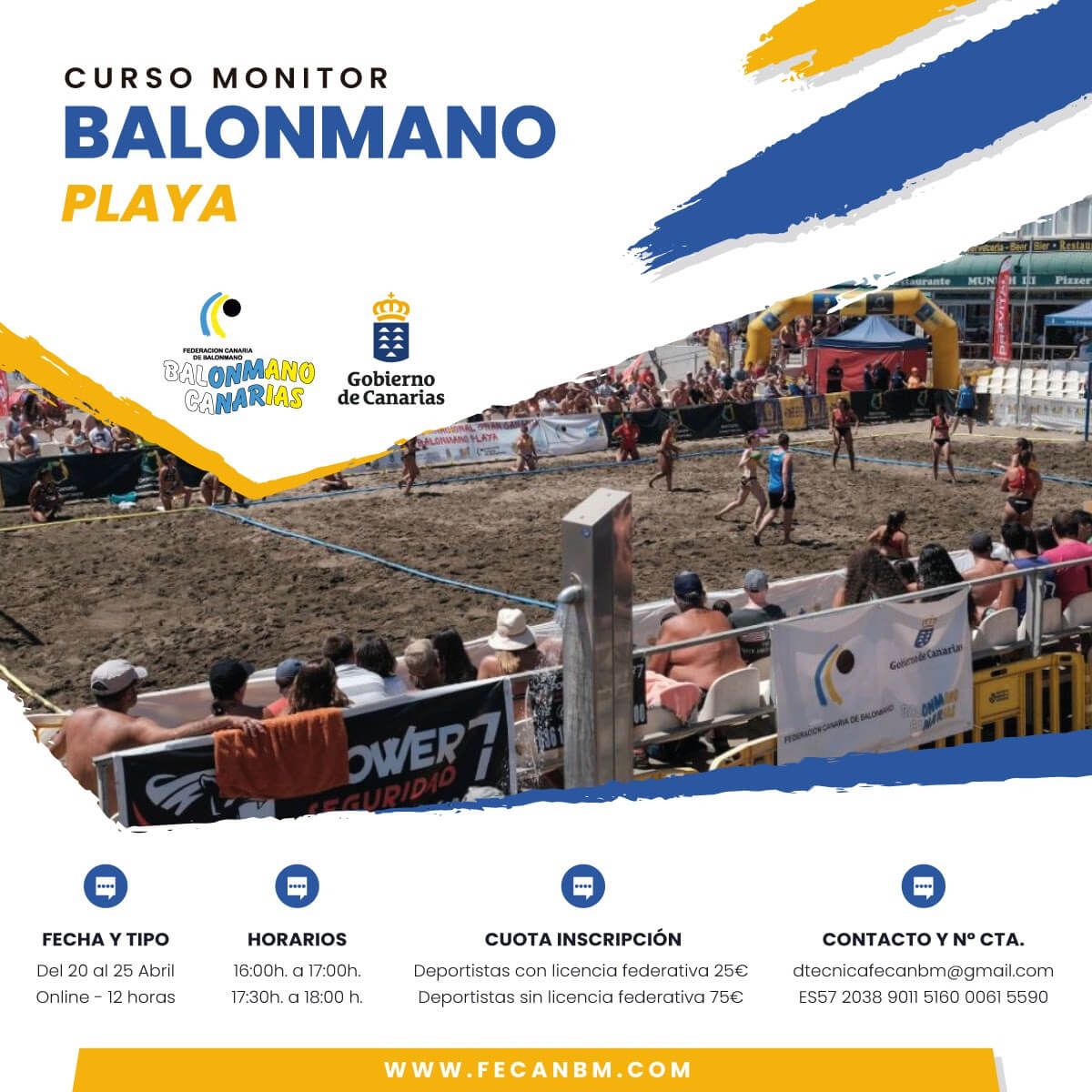 Rotundo éxito del curso oficial de Balonmano Playa Online
