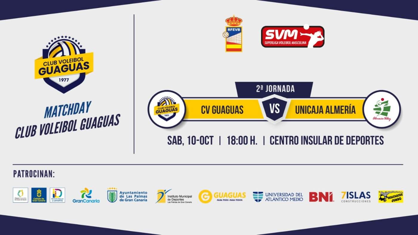 CV Guaguas vs Unicaja Costa de Almería: choque de ilustres en el Centro Insular de Deportes