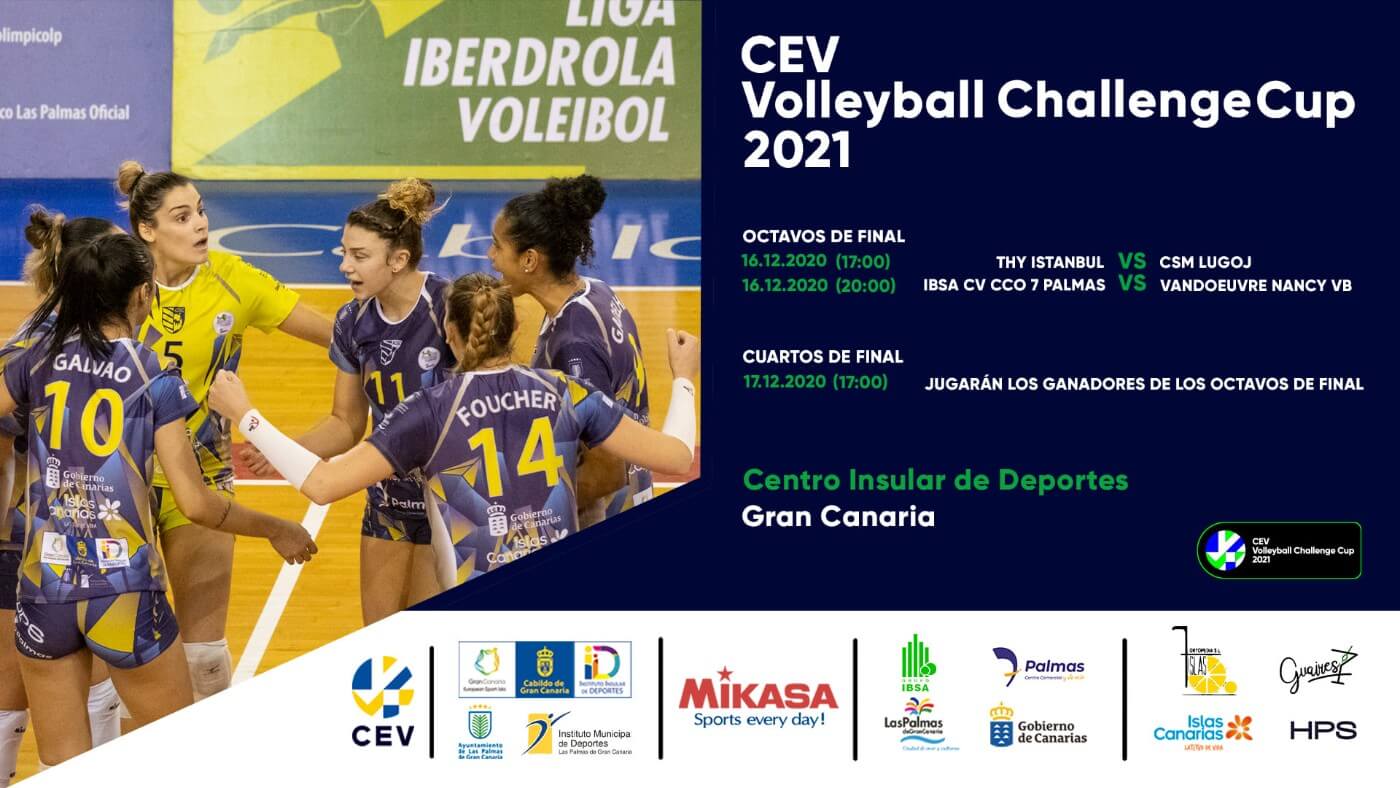 El CV CCO 7 Palmas busca hacer historia en la CEV Volleyball Challenge Cup