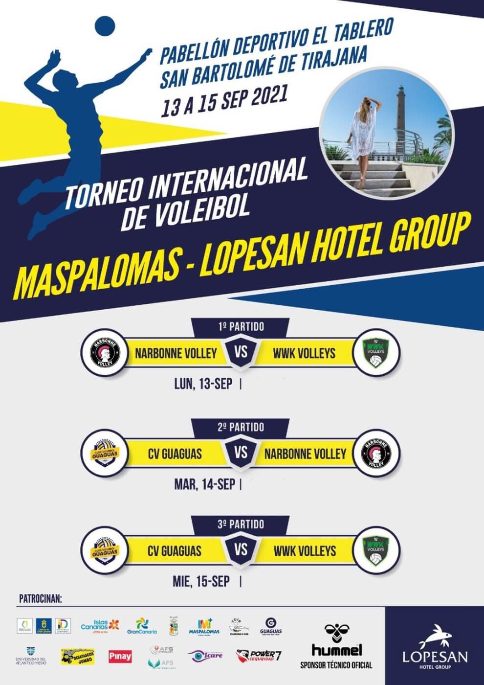 San Bartolomé de Tirajana se viste de gala para acoger el Torneo Internacional de Voleibol Maspalomas - Lopesan Hotel Group
