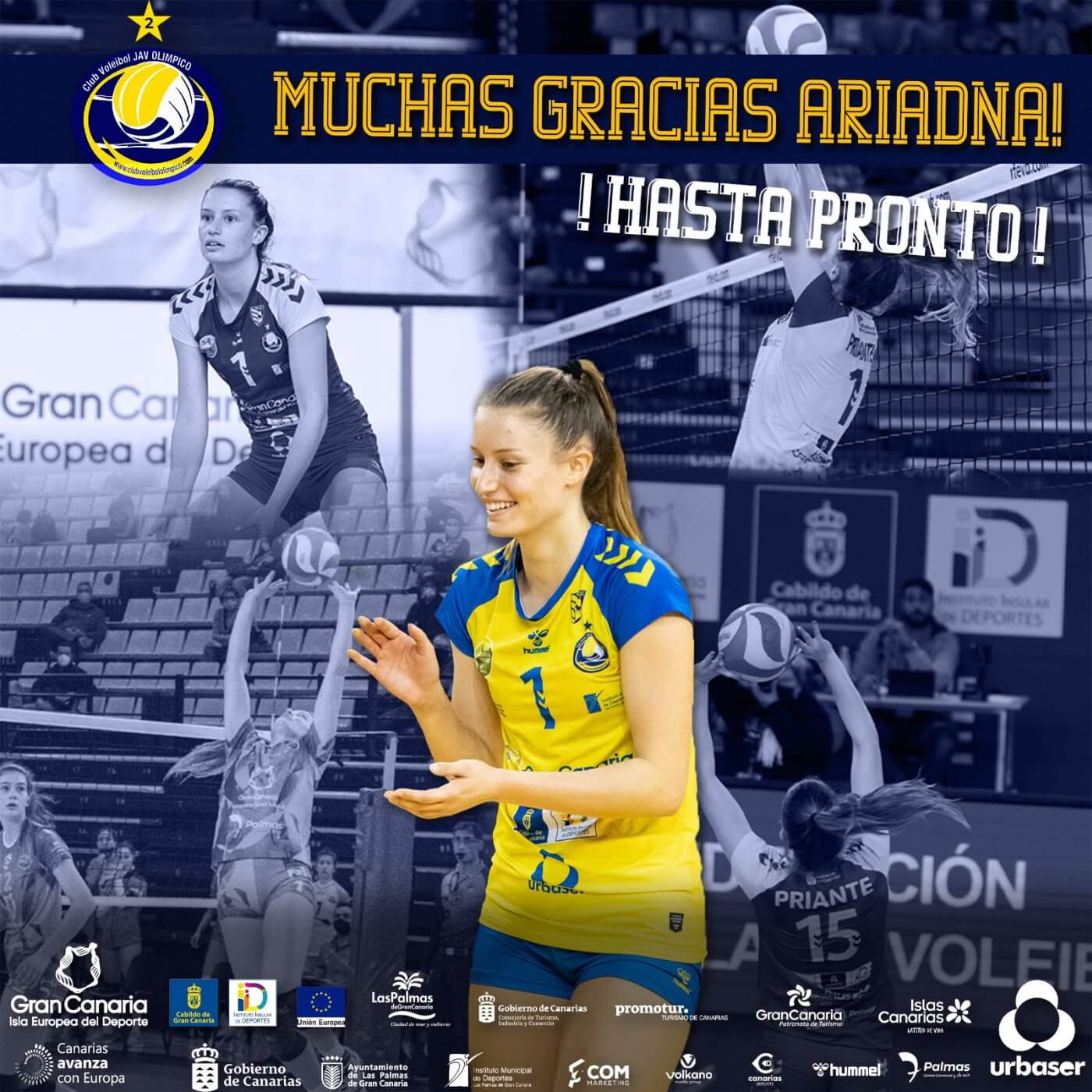 Ariadna Priante deja de ser jugadora del CV Gran Canaria Urbaser