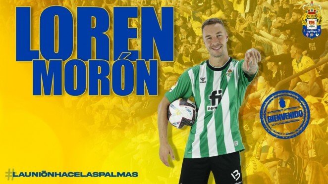 OFICIAL: Loren Morón, nuevo jugador de la UD Las Palmas 
